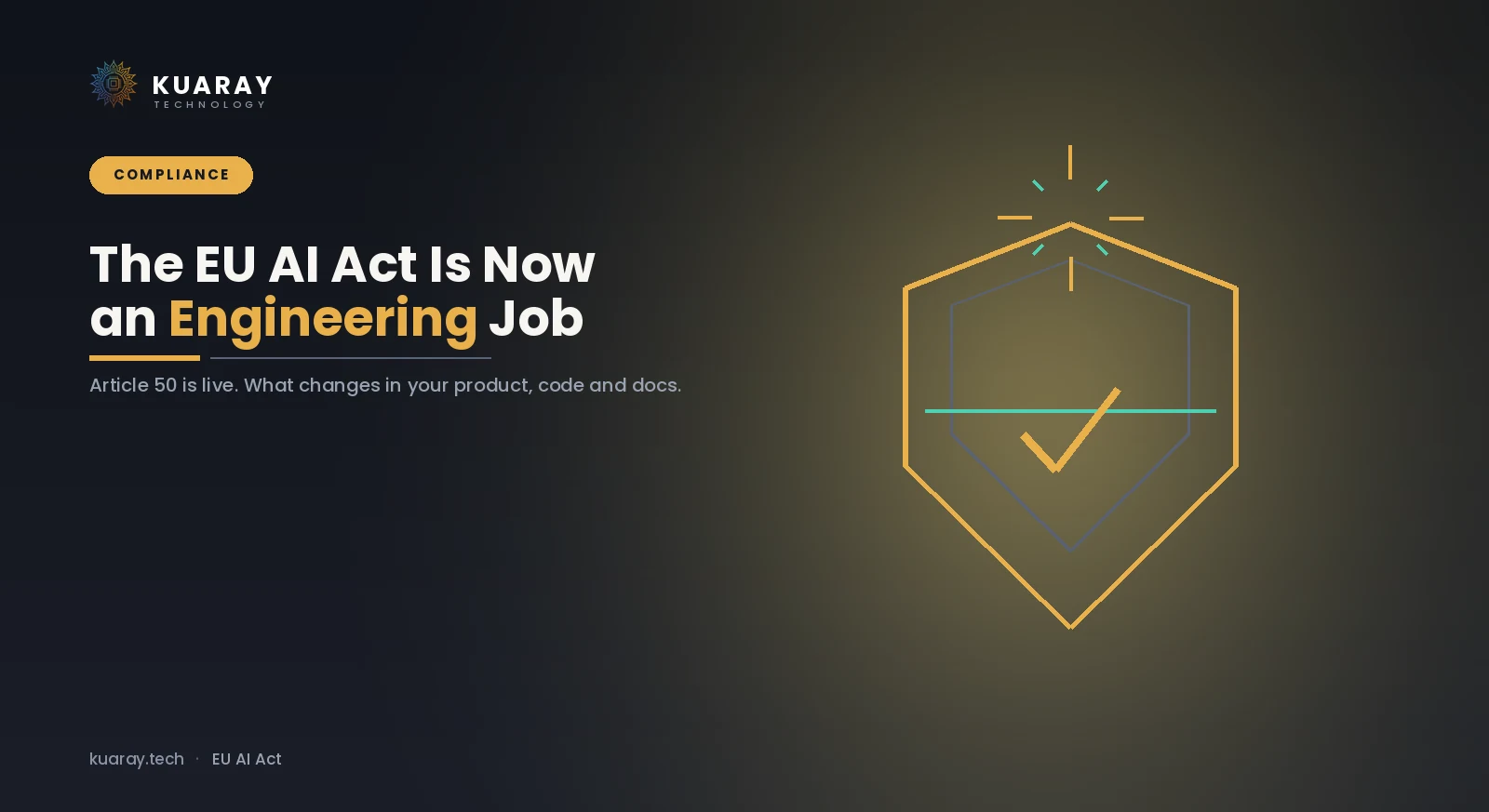 EU AI Act Compliance for SaaS: An Engineer's Guide